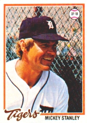 1978 Topps Baseball Cards      232     Mickey Stanley